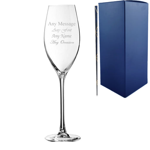 Engraved 8.5oz Grands Cepages Champagne Flute - The Gift Cabin UK