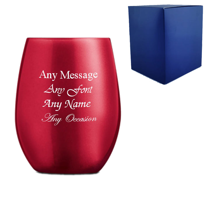 Engraved 12.75oz Primarific Red Tumbler - The Gift Cabin UK