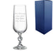 Engraved 6oz Crystal Champagne Flute with Gift Box - The Gift Cabin UK