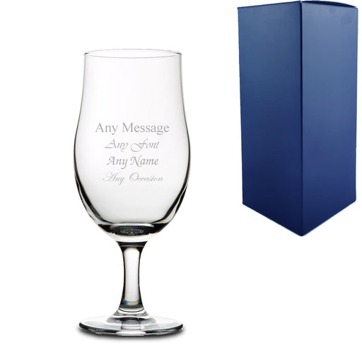 Engraved 13oz Stemmed Glass with Gift Box - The Gift Cabin UK