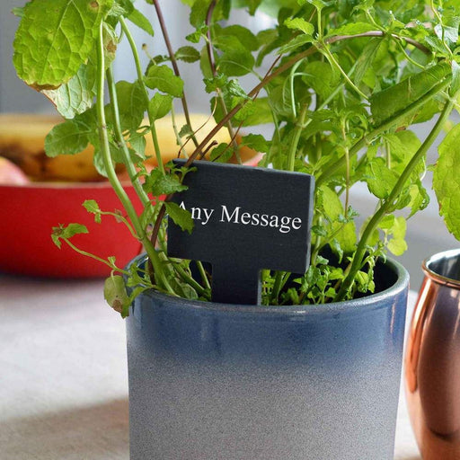 Personalised Engraved Square Head Slate Plant and Herb Tag - Set of 6 - The Gift Cabin UK