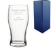 Engraved Tulip Pint Glass with Thank you for helping me grow Design - The Gift Cabin UK