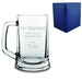 Engraved Beer Mug with Thank you for helping me grow Design - The Gift Cabin UK