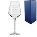 Engraved 390ml Infinity Red Wine Glass With Gift Box - The Gift Cabin UK