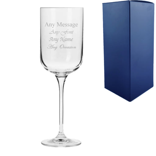 Engraved 350ml Fusion Red Wine Glass With Gift Box - The Gift Cabin UK