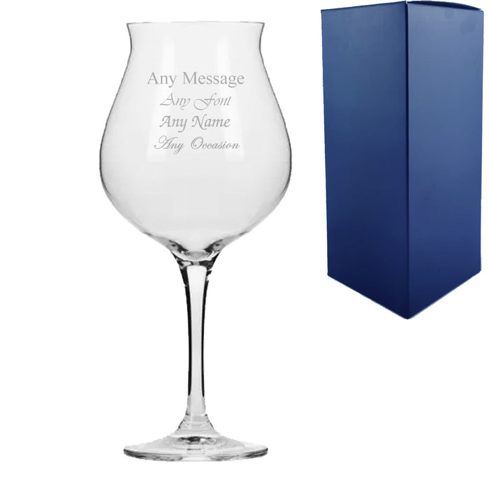 Personalised Engraved 760ml Infinity Cocktail Glass Gift Box Wedding Birthday Christmas - The Gift Cabin UK