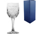 Engraved 285ml Blenheim Lead Crystal Panel Goblet Image 1