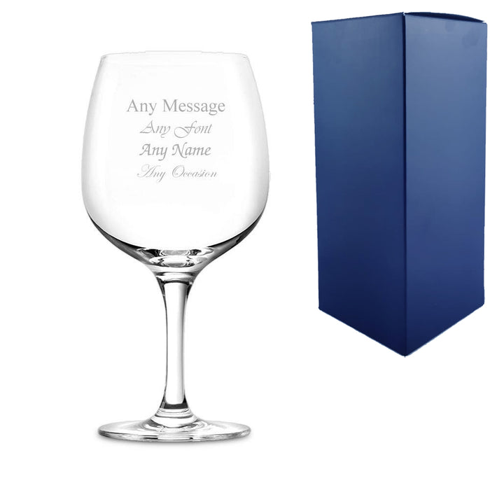 Engraved 26oz Connoisseur Gin Glass With Gift Box - The Gift Cabin UK