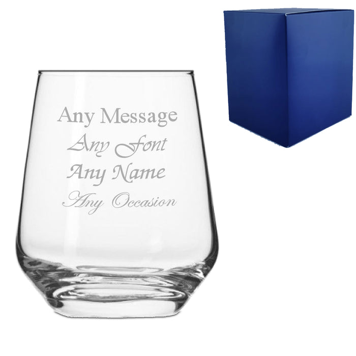 Engraved 380ml Infinity Whisky Tumbler With Gift Box - The Gift Cabin UK