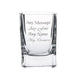 Engraved 60ml Strauss Square Tot Glass - The Gift Cabin UK