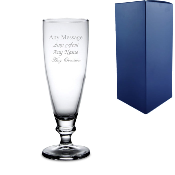 Engraved 13.5oz Harmony Beer Glass With Gift Box - The Gift Cabin UK