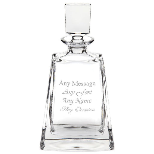 Engraved 700ml Lead Crystal Boston Decanter - The Gift Cabin UK