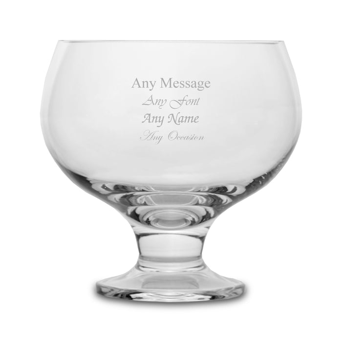 Engraved 19cm Handmade Round Footed Comport - The Gift Cabin UK