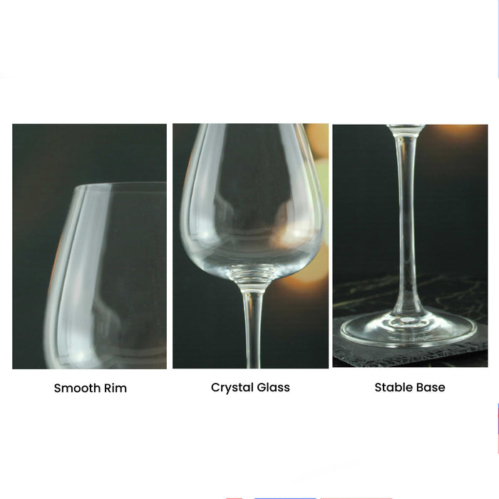 Engraved Happy Anniversary Wine Glass, Any Message, 12oz Cepages, Script Design - The Gift Cabin UK