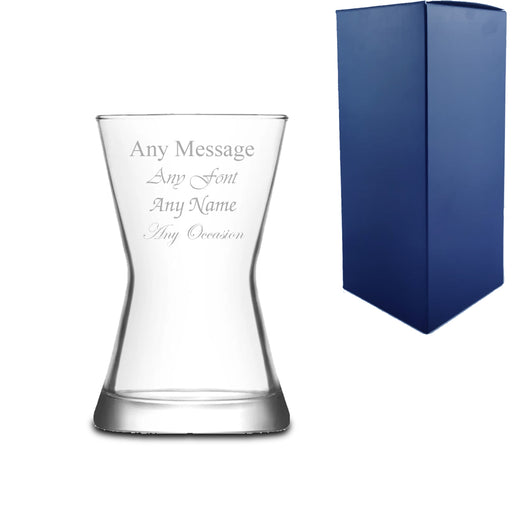 Engraved 140ml Contemporary Tea Glass With Gift Box - The Gift Cabin UK