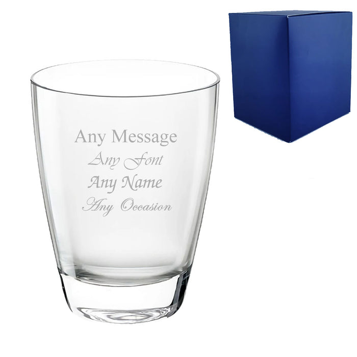 Engraved 375ml Nadia Glass Tumbler With Gift Box - The Gift Cabin UK