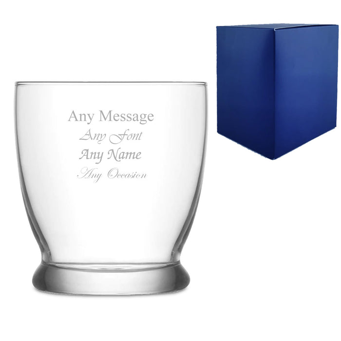 Engraved 295ml Roma Whisky Glass With Gift Box - The Gift Cabin UK