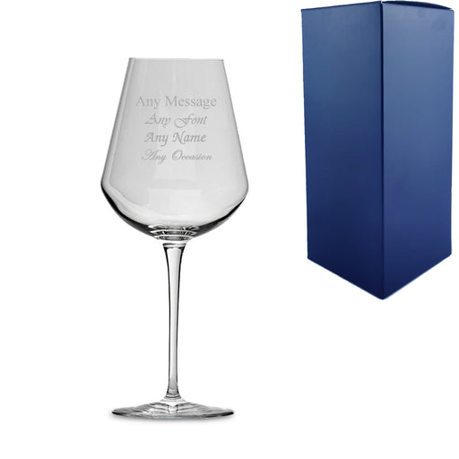 Engraved 380ml Inalto Uno Wine Glass With Gift Box - The Gift Cabin UK