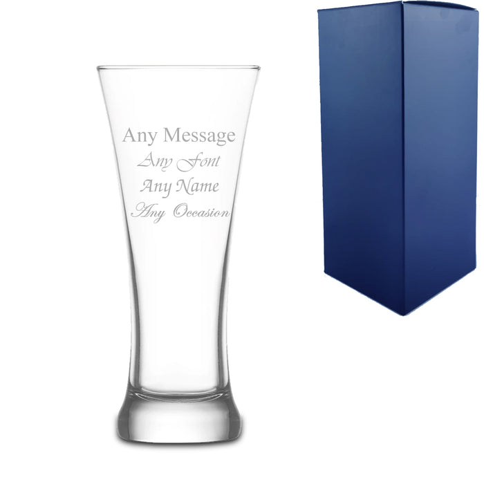 Engraved 380ml Sorgum Pint Beer Glass With Gift Box - The Gift Cabin UK