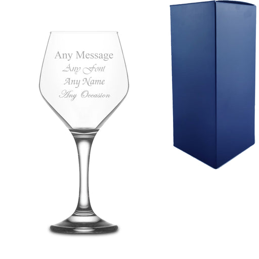 Engraved 330ml Ella Wine Glass With Gift Box Image 2