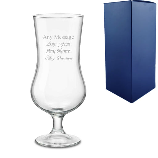 Engraved 16oz Large Stemmed Tulip Glass With Gift Box - The Gift Cabin UK