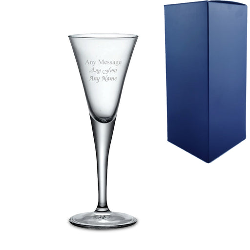 Engraved 55ml Fiore Stemmed Sherry Glass With Gift Box - The Gift Cabin UK