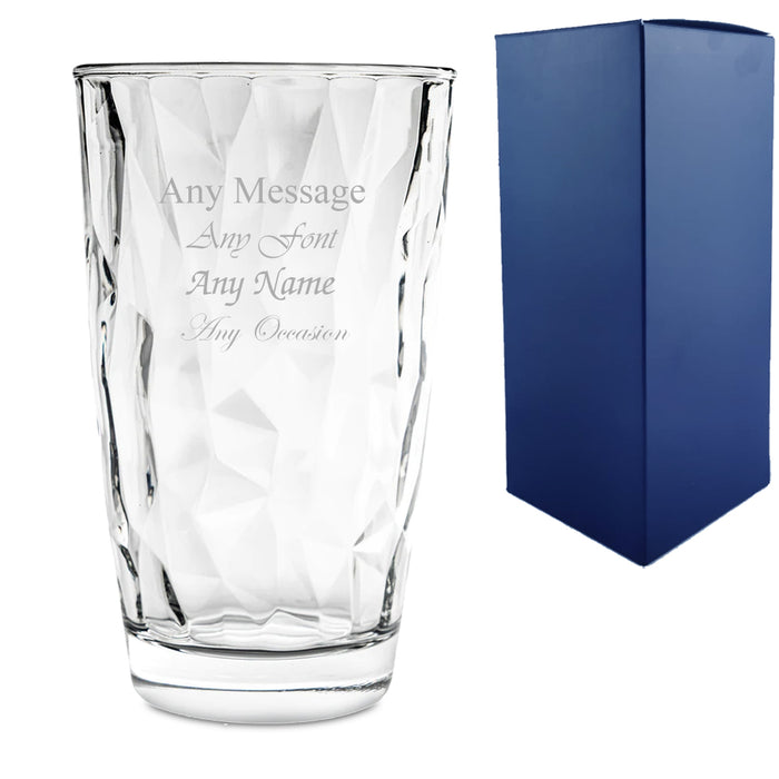 Engraved 470ml Diamond Hiball Tumbler With Gift Box - The Gift Cabin UK