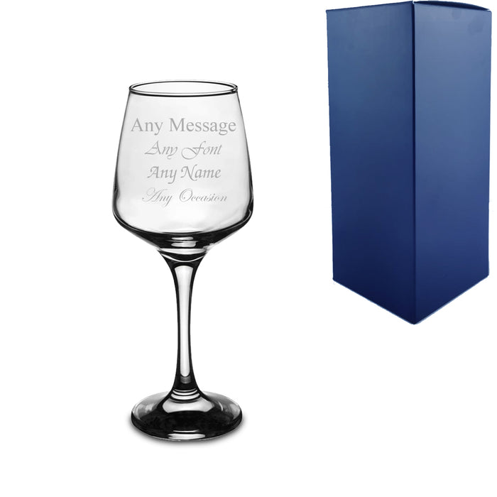 Engraved 290ml Tallo White Wine Glass With Gift Box - The Gift Cabin UK