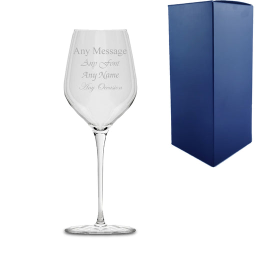 Engraved 305ml Inalto Tre Sensi Wine Glass With Gift Box - The Gift Cabin UK