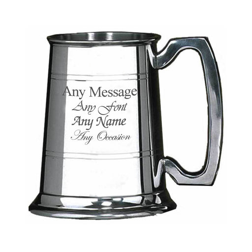 Engraved 20oz Pint Pewter Tankard - The Gift Cabin UK