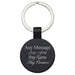 Engraved Round Black Keyring - The Gift Cabin UK