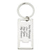 Engraved Rectangle Bottle Opener Keyring - The Gift Cabin UK