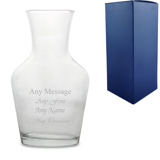 Engraved 1 Litre A Vin Carafe or Vase - The Gift Cabin UK