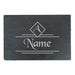 Engraved Rectangular Slate Cheeseboard with Name and Initial Design - The Gift Cabin UK