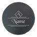 Engraved Round Slate Cheeseboard with Name and Initial Design - The Gift Cabin UK