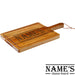 Engraved Acacia Wood Cheeseboard with Name's Cheeseboard with Border Design Image 1