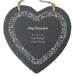 Personalised engraved Memo Board - Heart-filled Border - The Gift Cabin UK