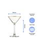 Engraved Gold Rim Martini Cocktail Glass with Name with Heart Design, Personalise with Any Name - The Gift Cabin UK