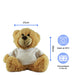 Soft Light Brown Teddy Bear Toy with T-shirt with Name in Star Design - The Gift Cabin UK