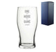 Engraved Pint Glass with One More Game Name Design - The Gift Cabin UK