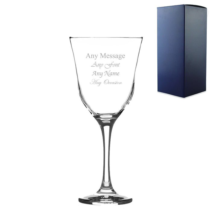 Engraved 250ml Tromba White Wine Glass with Gift Box - The Gift Cabin UK