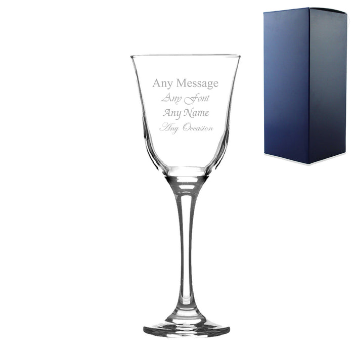 Engraved 295ml Tromba Red Wine Glass with Gift Box - The Gift Cabin UK