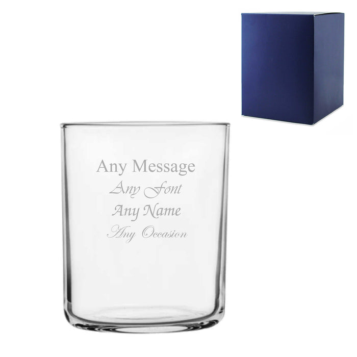 Engraved 280ml Modern Tumbler Glass with Gift Box - The Gift Cabin UK