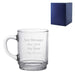 Engraved 260ml Glass Tea and Coffee Mug with Gift Box - The Gift Cabin UK