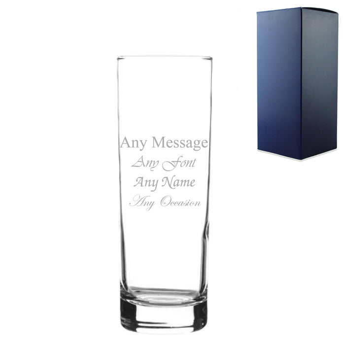 Engraved 315ml Tall Highball Glass with Gift Box - The Gift Cabin UK