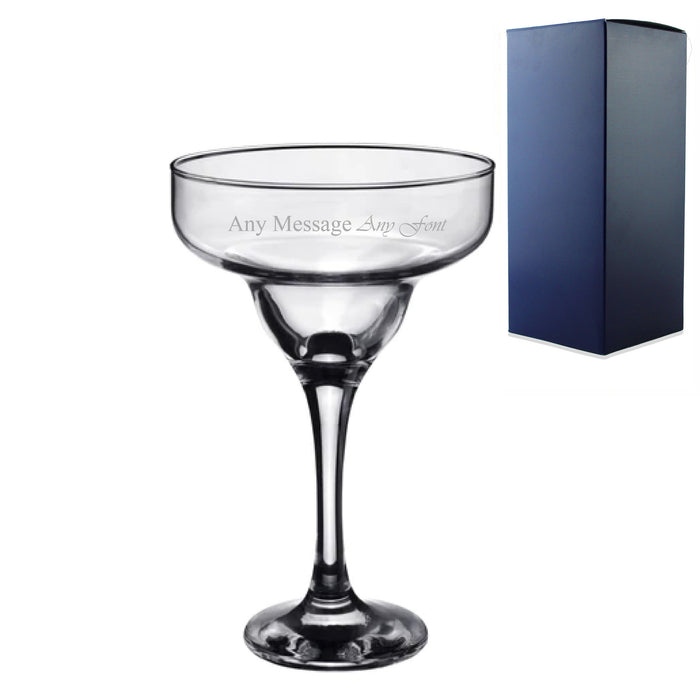 Engraved 295ml Margarita Cocktail Glass with Gift Box - The Gift Cabin UK