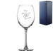 Engraved  Enoteca Wine Glass Happy 20,30,40,50...Birthday Slanted, Gift Boxed Image 1