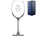 Personalised Engraved Mega Pint Wine Glass, Novelty Gift Modern Design - The Gift Cabin UK