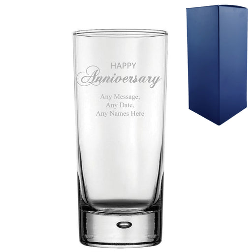 Engraved Anniversary Bubble Hiball, Gift Boxed - The Gift Cabin UK