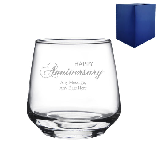 Engraved Anniversary Tallo Tumbler, Gift Boxed - The Gift Cabin UK